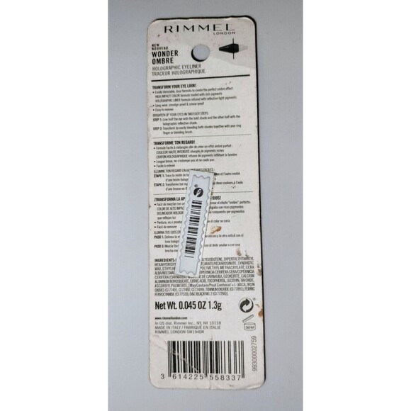 Rimmel London Wonder Ombre Holographic Eyeliner 003 Purple Prism Makeup Eye Wear - Picture 12 of 15